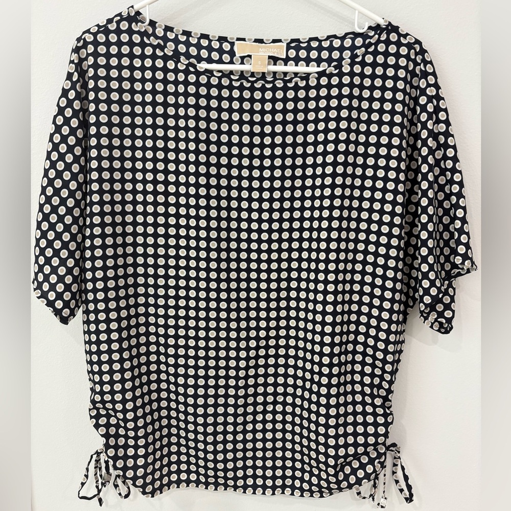 Michael Kors Rouche Blouse Size S